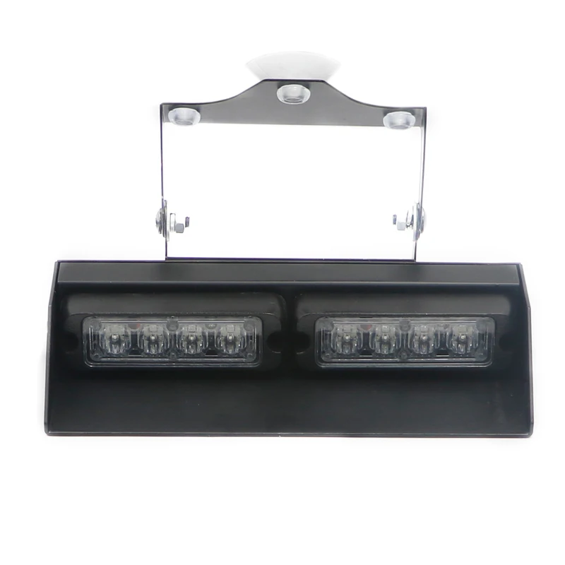 

Traffic light 8 watts 8" strobe lamp windshield windscreen suction cups mount car led flashing dash light