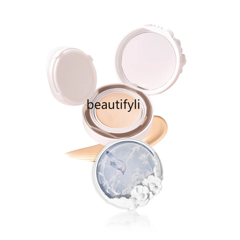 

Chinese Style Flower Spirit Air Cushion Moisturizing Tender Cream Skin Brightening Concealer Oil Control Makeup Cushion Compact