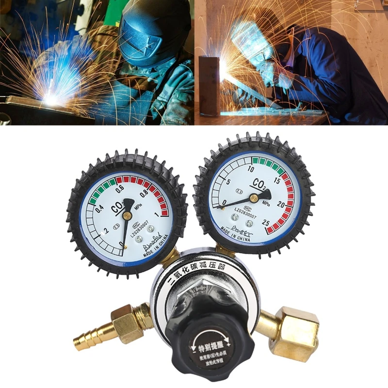 Description Picture 3 of itemPressure Reducer Relief Valve 0-25Mpa Argon Regulator CO2 Mig Tig Flow Meter Gas Regulators Flowmeter Welding Weld Gauge