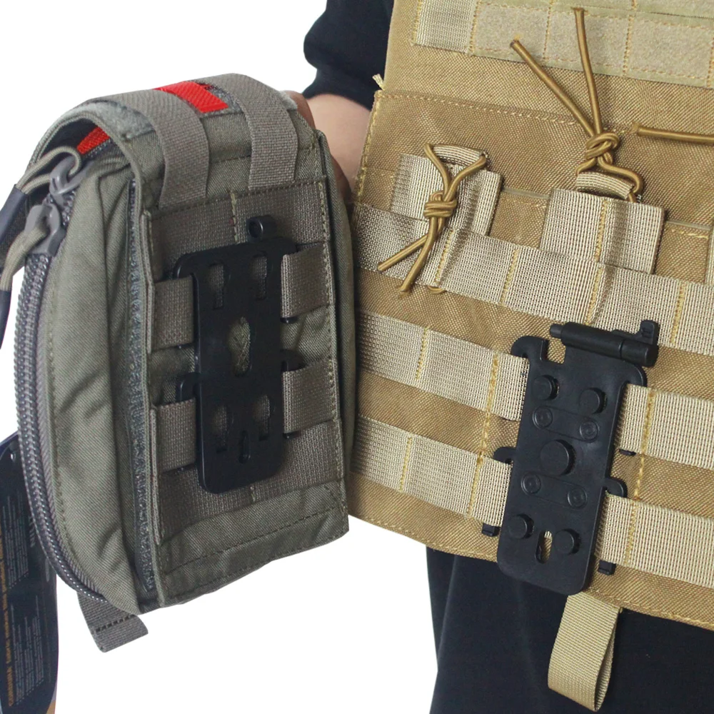 

VULPO Tactical molle Attachment Plate Molle Adapter Platform For Attaching Molle Pouch Molle Mag Pouch，Molle Backpack