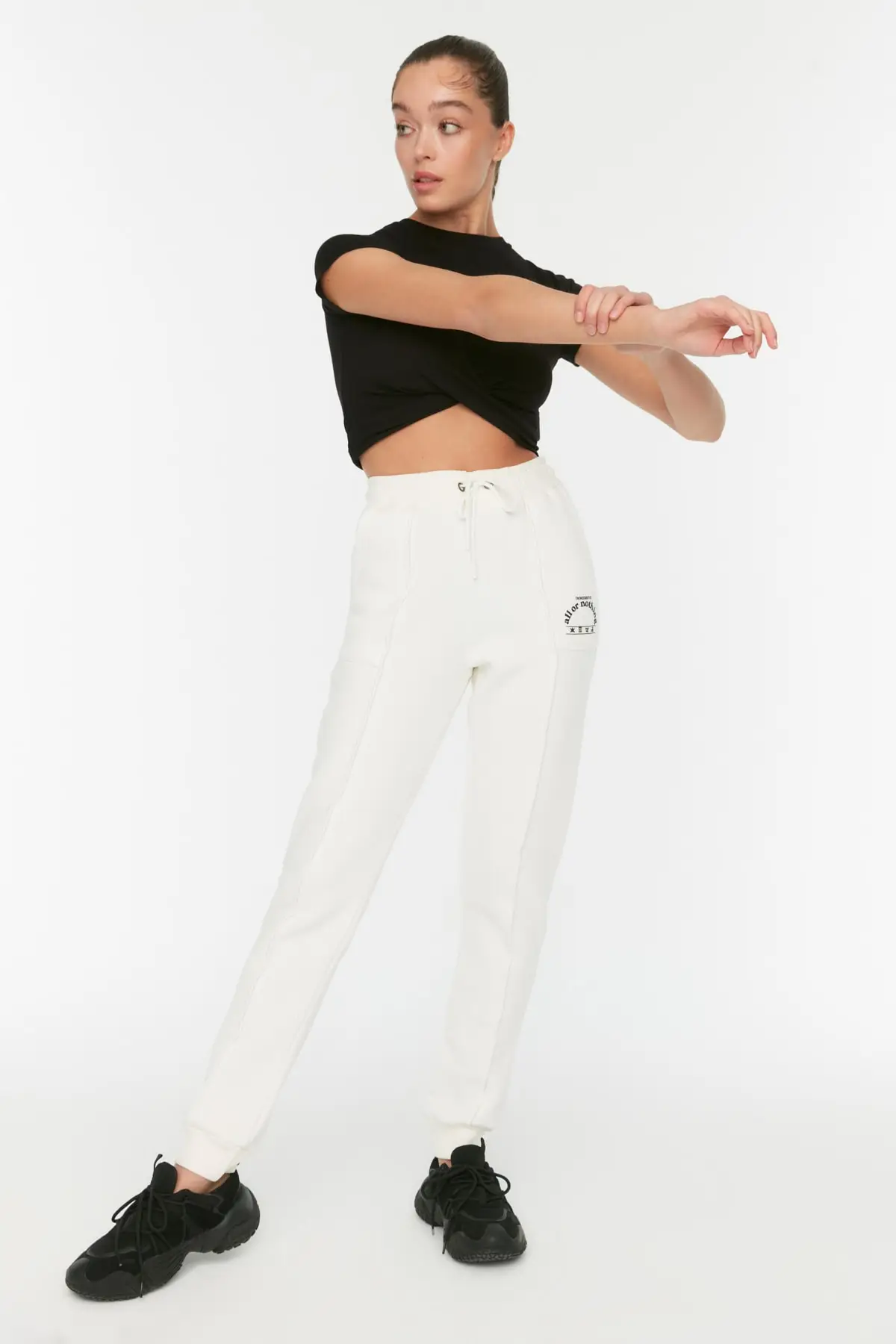 

Loose Jogger Şardonlu Sports Sweatpants TWOAW22EA0628