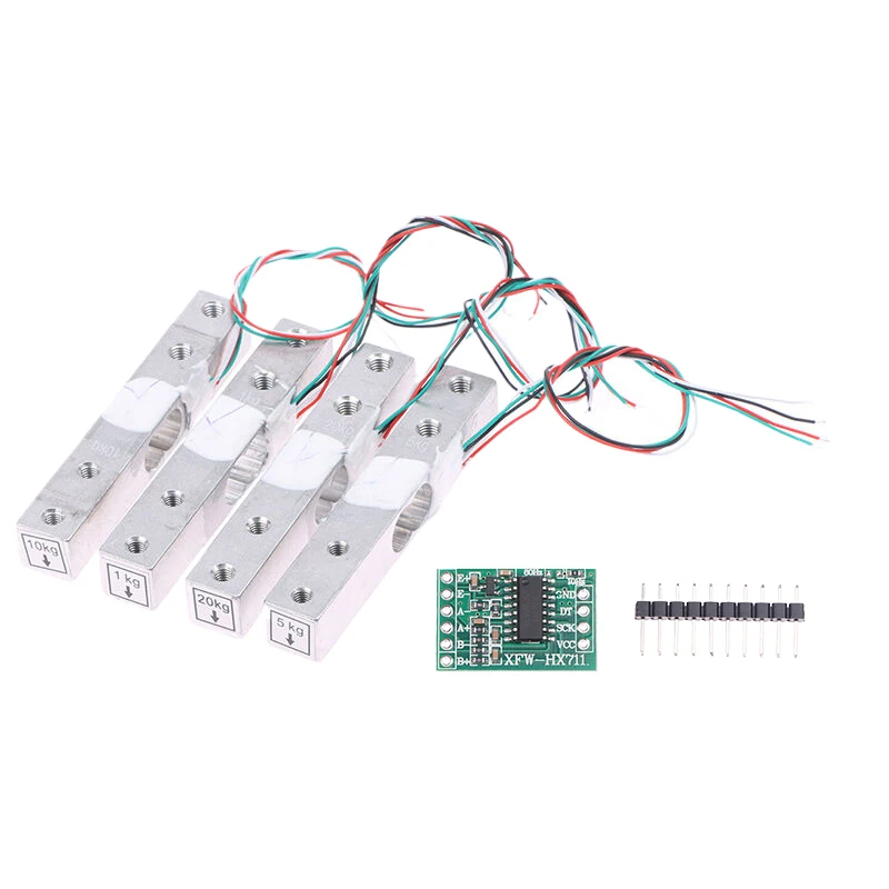 Новый 1/2 шт. датчик давления для взвешивания из алюминиевого сплава 1 кг 5 10 20 HX711 AD