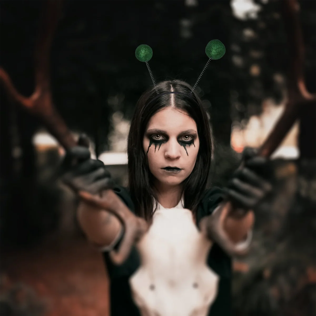 

Alien Headband Glasses Costumeboppers Accessories Headdress Sunglasses Martian Antennafunny Head Deely Festival Hair Silver