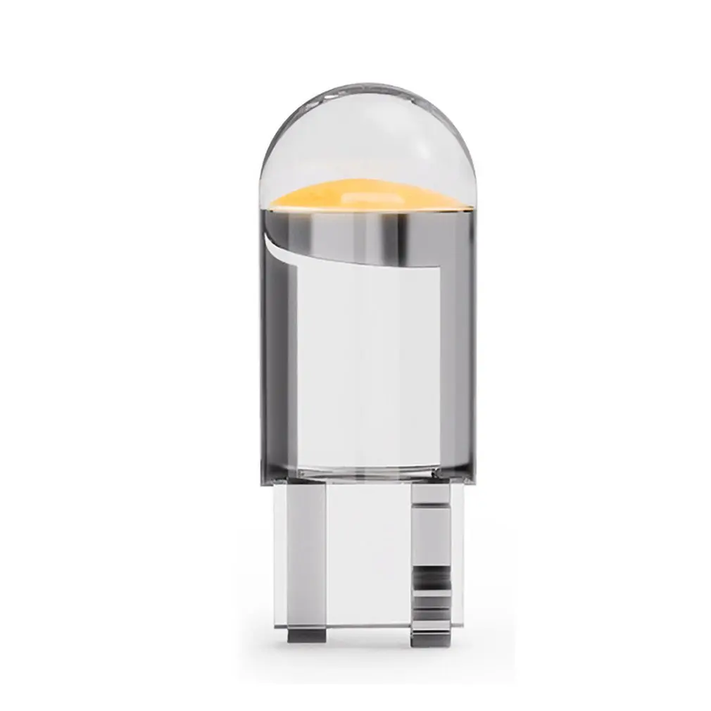 

10 Pieces W5W 194 T10 Glass Housing High Brightness COB LED Car Lamp Wedge License Plate Light Dome Light