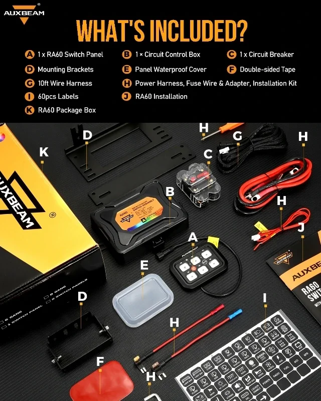 Панель переключателя RA60 RGB 6 групп управление через приложение по Bluetooth