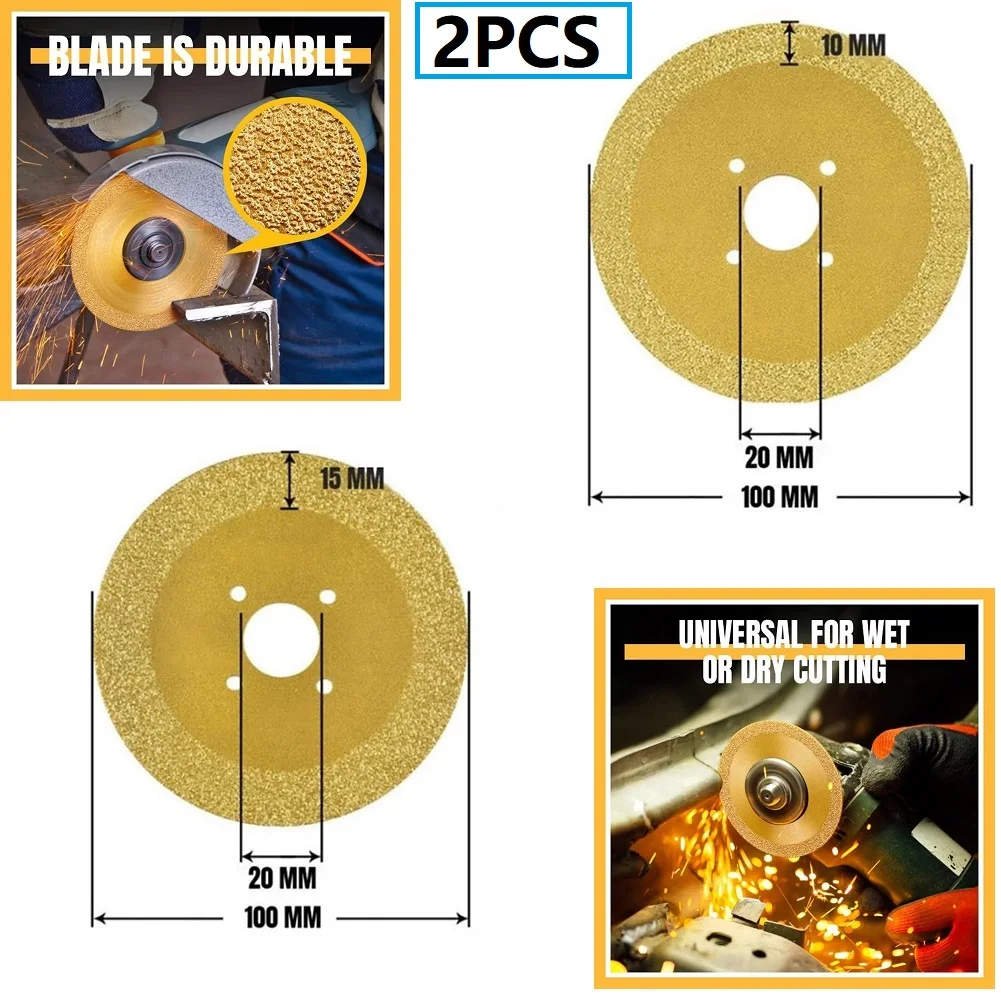 100mm*10/15mm Diamond Cutting Disc Metal Saw Blades Concrete Granit Ceramic Tile Cutting Blade Marble, Ceramic Tile, Cast Iron