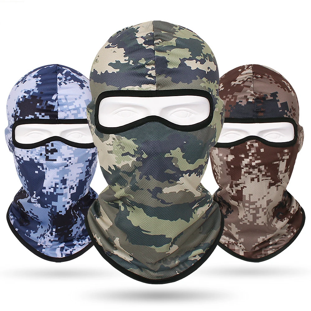 

Tactical Camouflage Balaclava Women Outdoor Sport Full Face Scarf Cap Men Wargame CP Military Hunting Cycling Neck Gaiter Warmer