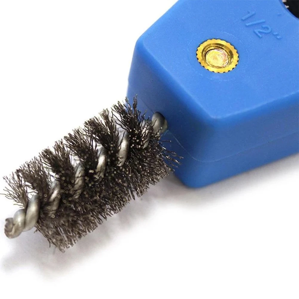 

4 In 1 Wire Brush Pipe Deburrer Deburr Steel Wire Brush Cleaning Pipe Tube For Plumbing Instillation Soldering Plumbing Parts