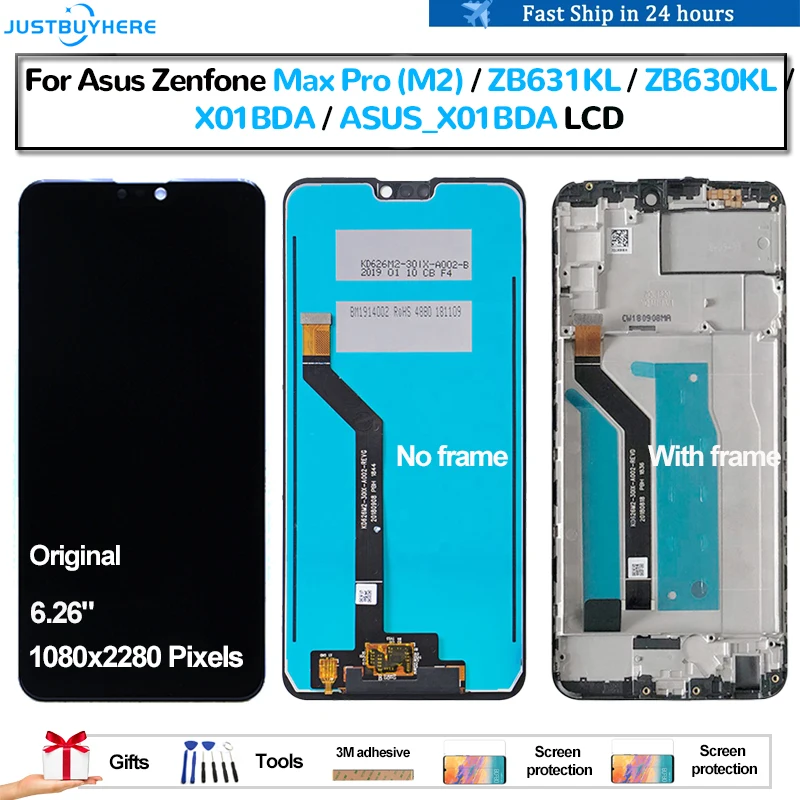 

Original For Asus Zenfone Max Pro M2 ZB631KL ZB630KL X01BDA Pantalla lcd Display Touch Panel Screen Digitizer Assembly Repair