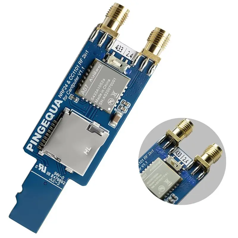 CJSD-Новинка для M5stack Cardputer V1.1: Беспроводной модуль 3-в-1 CC1101 + NRF24L01 с слотом для карты MicroSD (art.: 3920d7bc0ec63) - 3920d7bc0ec63