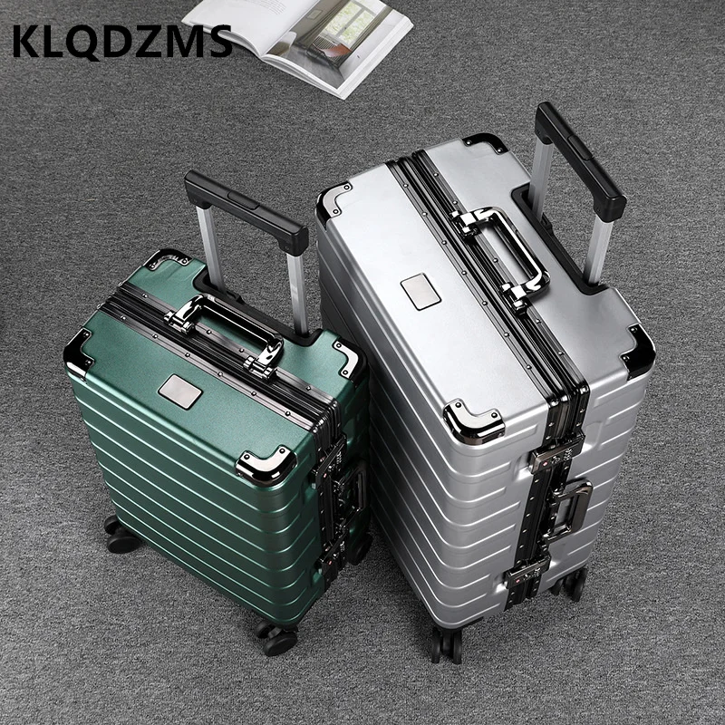KLQDZMS Thickened Trolley Luggage Universal Wheel 24 Inch Men's And Women's Large-capacity Travel Box 20 Inch Cabin Suitcase