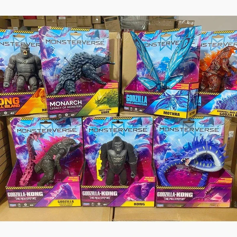 Фото Playmates Godzilla Vs Kong Empire с подвижным суставом, экшн-фигурка MOTHRA FROST VARK Skar King Shimo, модель игрушки, подарки для детей №1