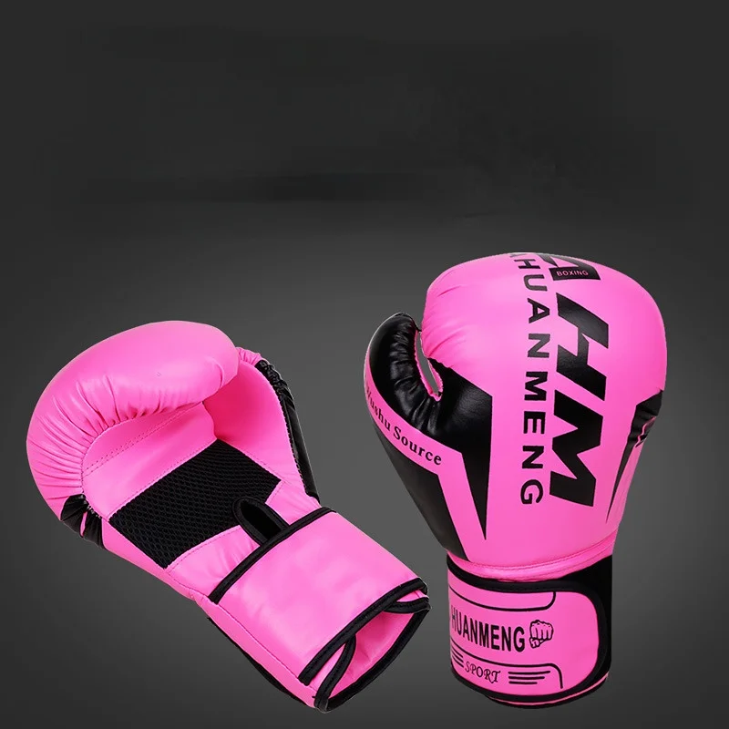 Kick Boxing Gloves for Men Women PU Karate Muay Thai Guantes De Boxeo Free Fight MMA Sanda Training Adults Kids Equipment