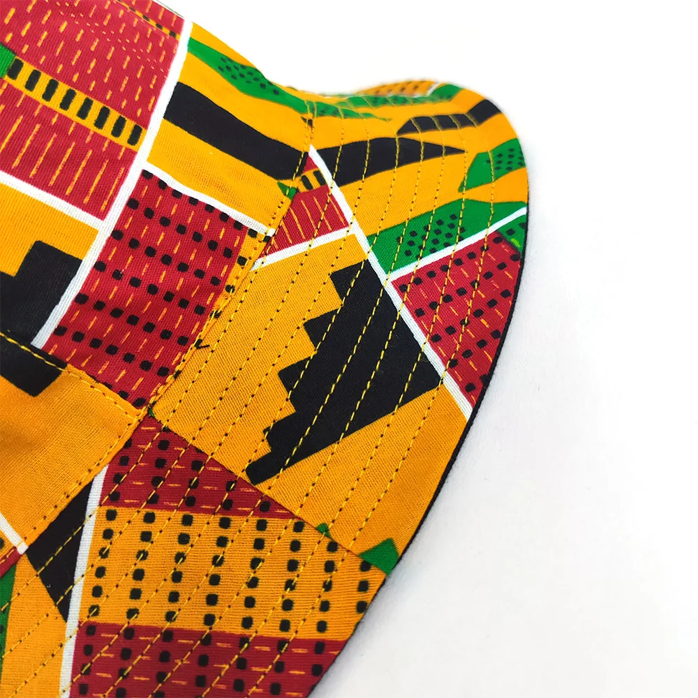 Африканская шляпа с принтом Анкары двусторонняя унисекс для рыбаков