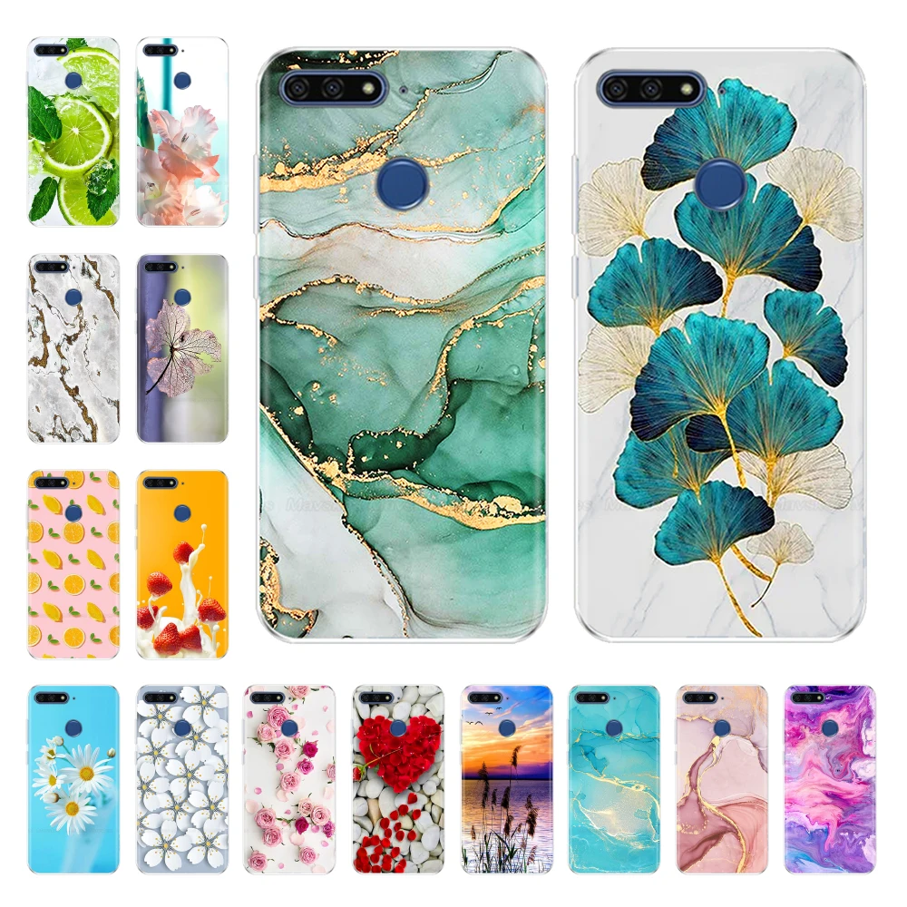 

Soft Silicone Case For Honor 7A Pro Phone Case AUM-L29 5.7" Transparent TPU Back Cover for Huawei Honor 7A DUA-L22 5.45" Bumper