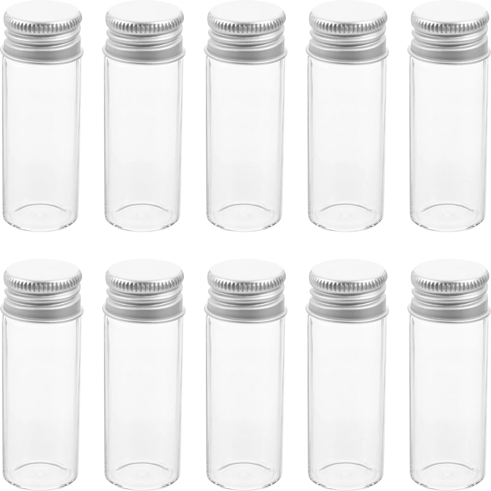 

20 шт., многоразовые стеклянные бутылки с крышками