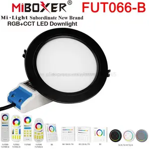MiBoxer FUT066-B Black 12W RGBCCT LED Downlight AC110V 220V Dimmable Lamp Support 2.4G RF Wireless Remote WiFi APP Voice Control