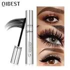 QIBEST Черная тушь для ресниц для ресниц 4D шелковистые ресницы удлиняющие ресницы макияж водостойкая тушь объем косметика для глаз