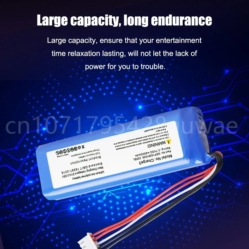 3 7 В 6000 мАч GSP 1029102 Перезаряжаемая литиевая батарея 330SL для аккумуляторов