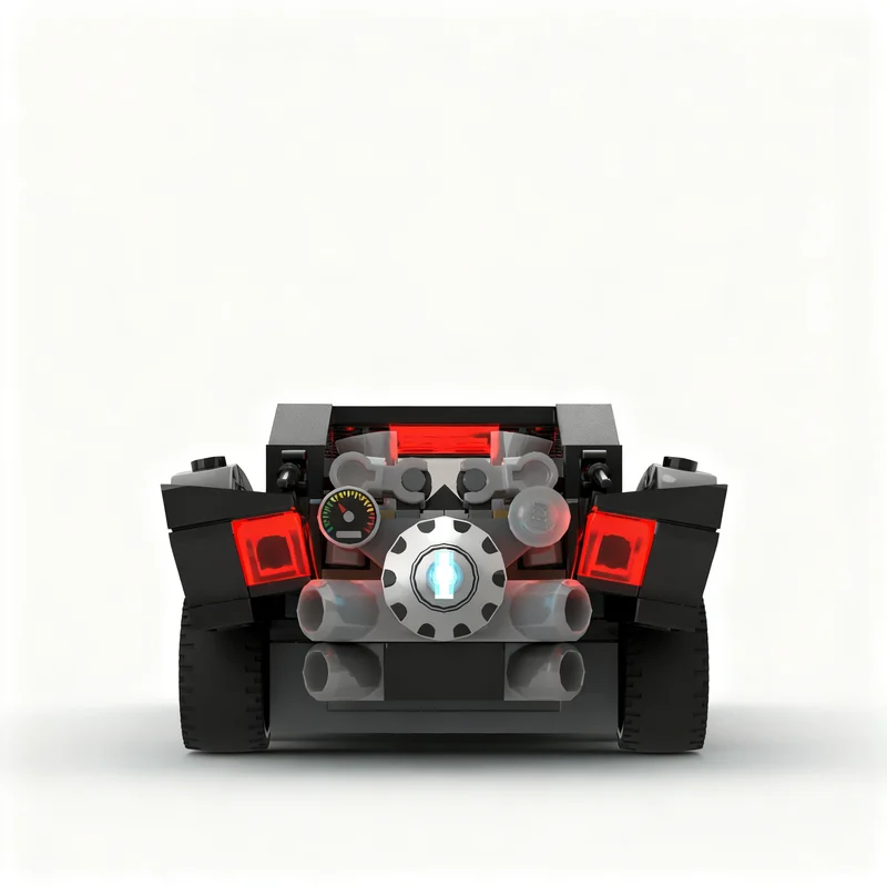 Фото 337 деталей MOC WB Games Vengeance Batmobile, модель супергероя Бэтмена, конструктор, рождественские подарки, игрушки №4