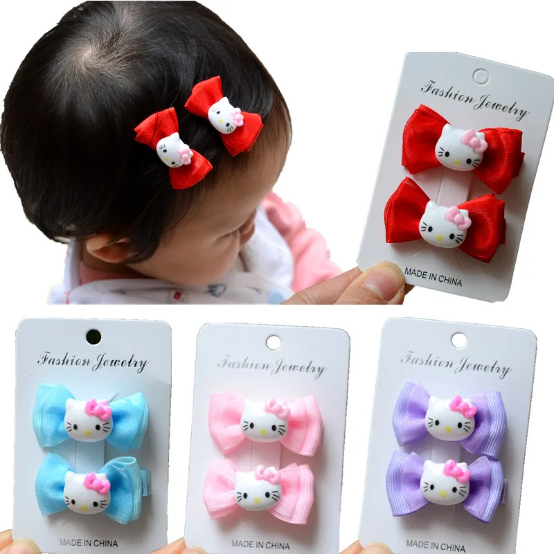 

Hello Kitty Barrettes Girls Hair Accessories Cute Hello Kitty Resin Side Clip Baby Barrettes Simple Does Not Hurt Hair
