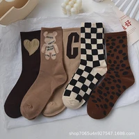 new womens socks with print sports antifriction sweat absorption running basketball cycling breathable funny stockings