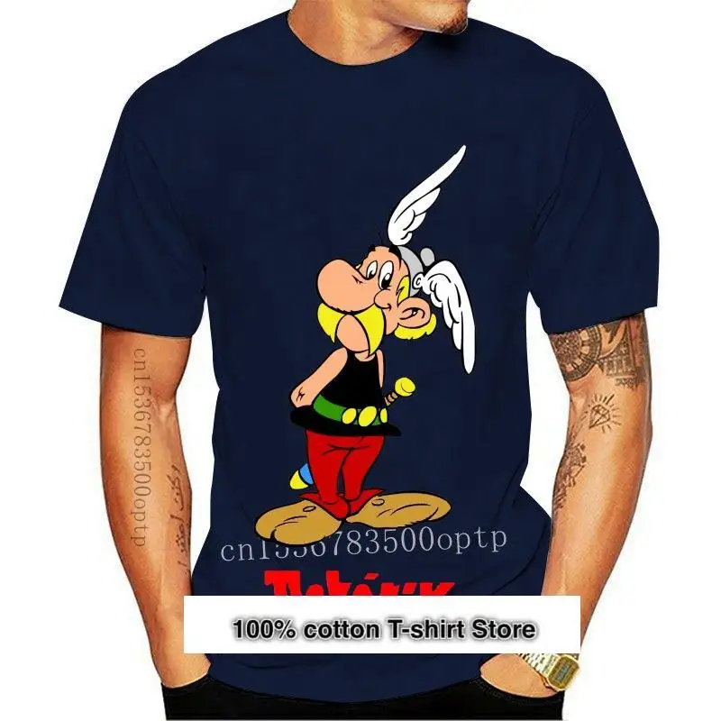 

Asterix-Camiseta clásica Retro para hombre, camisa blanca con diseño de cómic, dibujos animados divertidos, GOL romano, nueva