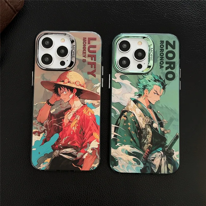 Цельнокроеный чехол для телефона luffy hat Roronoa Zoro с рисунком аниме для iPhone 14 13 12 11 Pro Max, милый роскошный мягкий чехол с мультяшным рисунком