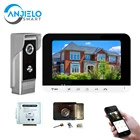 Wi-Fi видеодомофон, система IOSAndroid, умный телефон, дистанционное управление через приложениеисточник питанияэлектрический замок