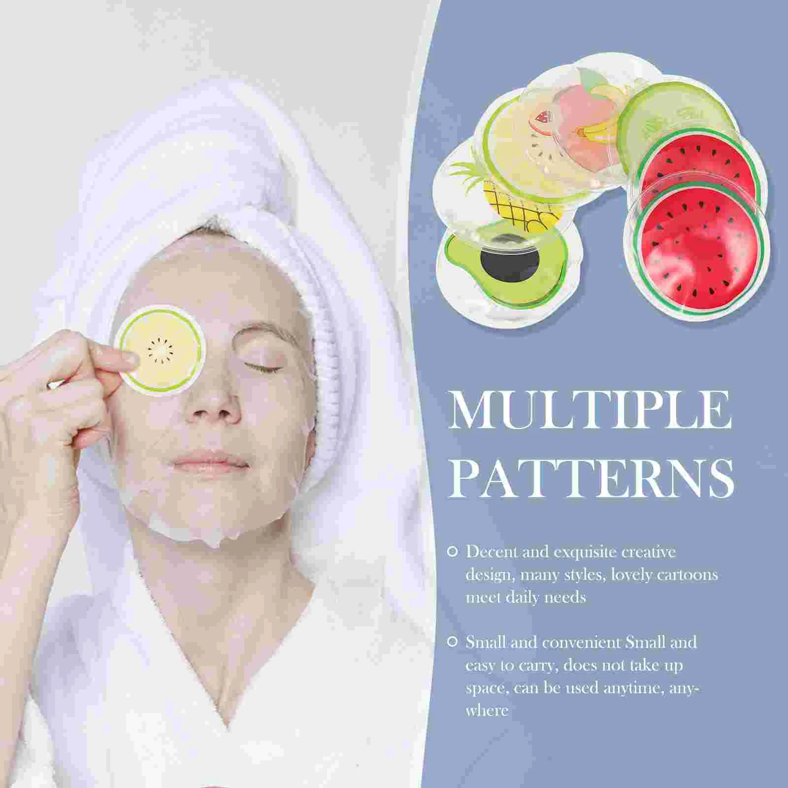 Гелевые накладки для глаз охлаждающие бриллиантовые крутые многоразовые