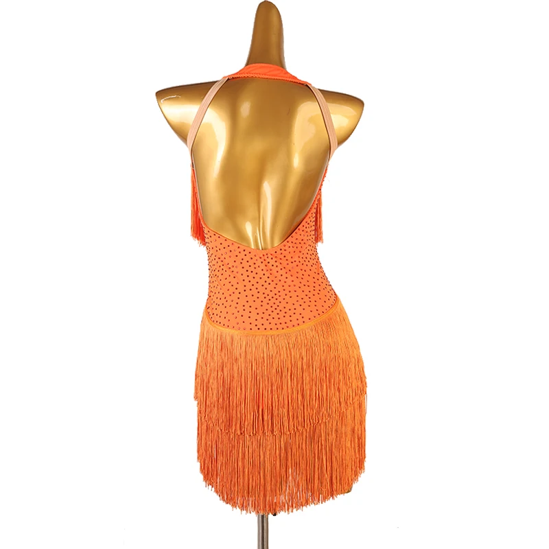 Платье для латиноамериканских танцев женское платье детское из спандекса на