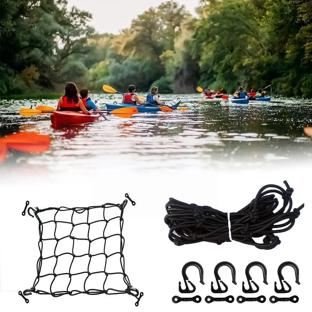 

Сетка для груза для каноэ, латексная эластичная сетка, крепкие нейлоновые фиксирующие аксессуары, высокое качество, стабильный груз Y2o3