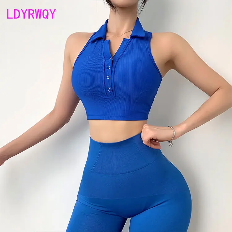 Женский однотонный лацкан с нагрудной подушкой и майкой