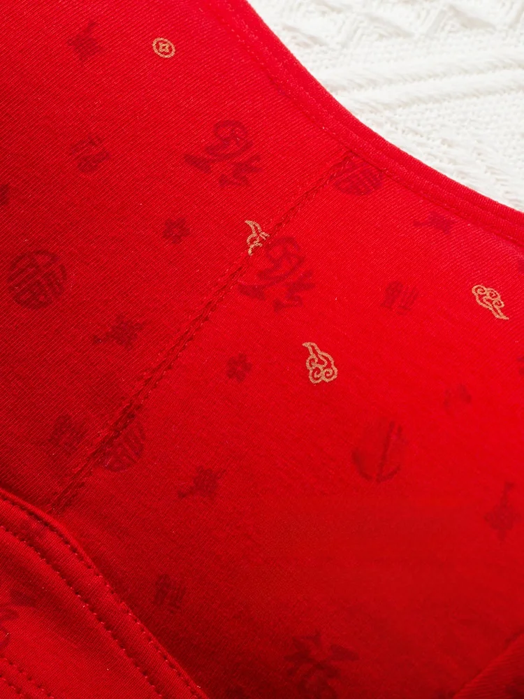 Большой размер красный комплект нижнего белья Year of Fate женский для мам среднего и