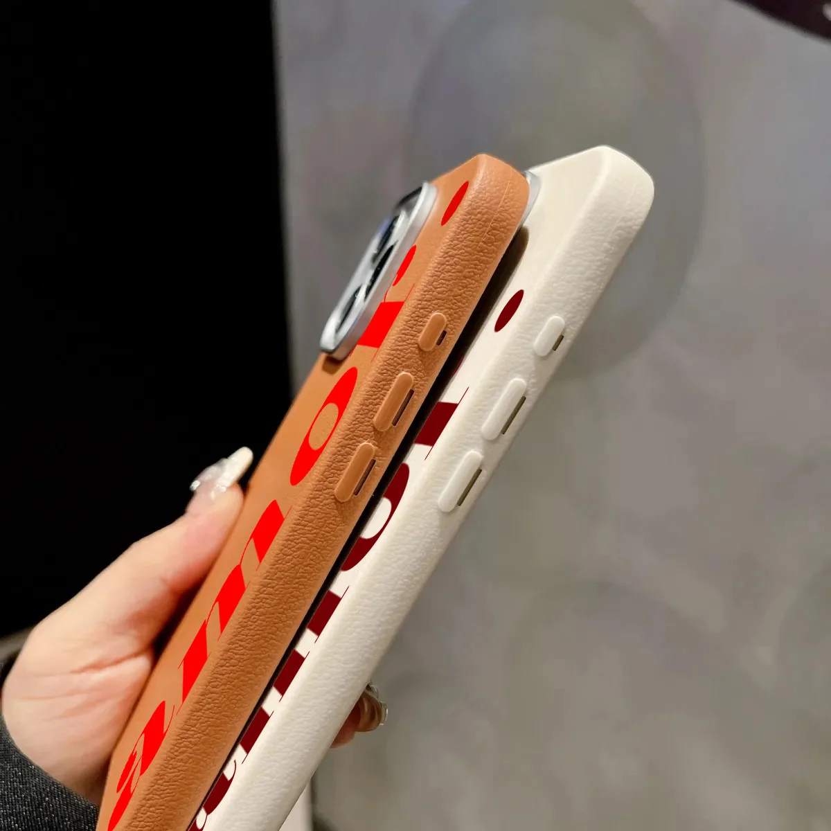Фото Красный чехол для телефона с художественным узором личи для iPhone 17 16 Pro Max Air 15 14 13 12 11 XS X XR 7 8 Plus 16e SE Soft Cover №5