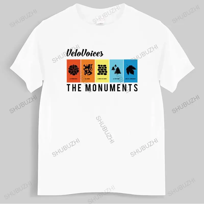 

Hot sale men summer cotton tshirt VeloVoices Monuments T Shirt Men Bike T-shirt Cycling Bicycle Biking Ride drop shipping
