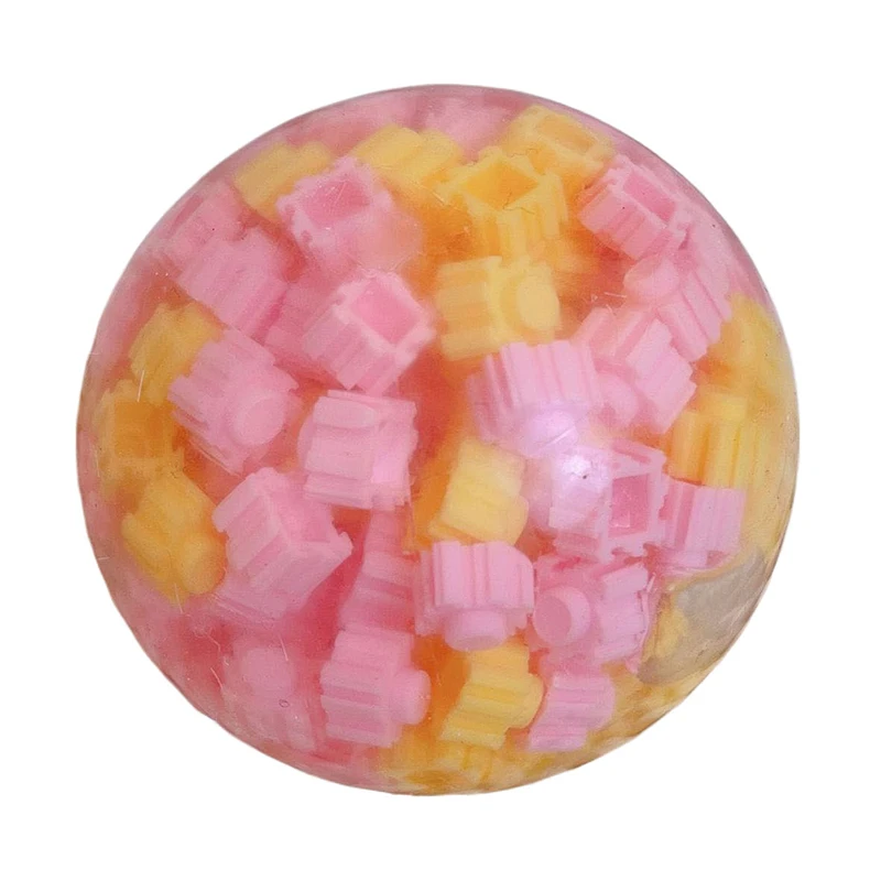 Строительный блок мяч ручной работы липкая игрушка для сжатия медленный отскок