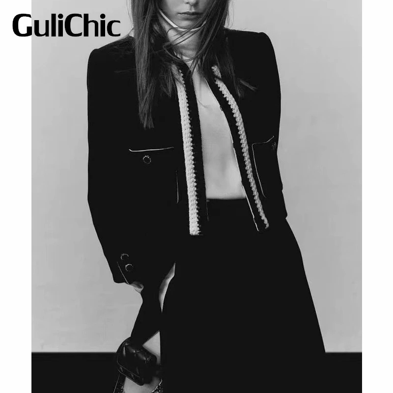 

Женская короткая куртка в стиле пэчворк GuliChic 12,12