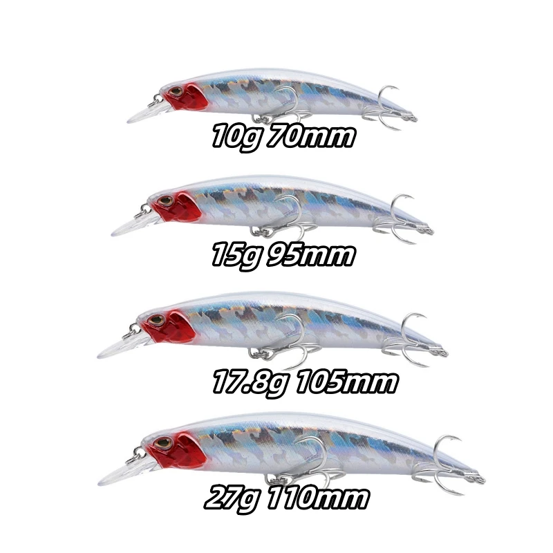 Лучший Комплект Рыболовных Приманок С 4 Размерами Для Пресноводной И Морской