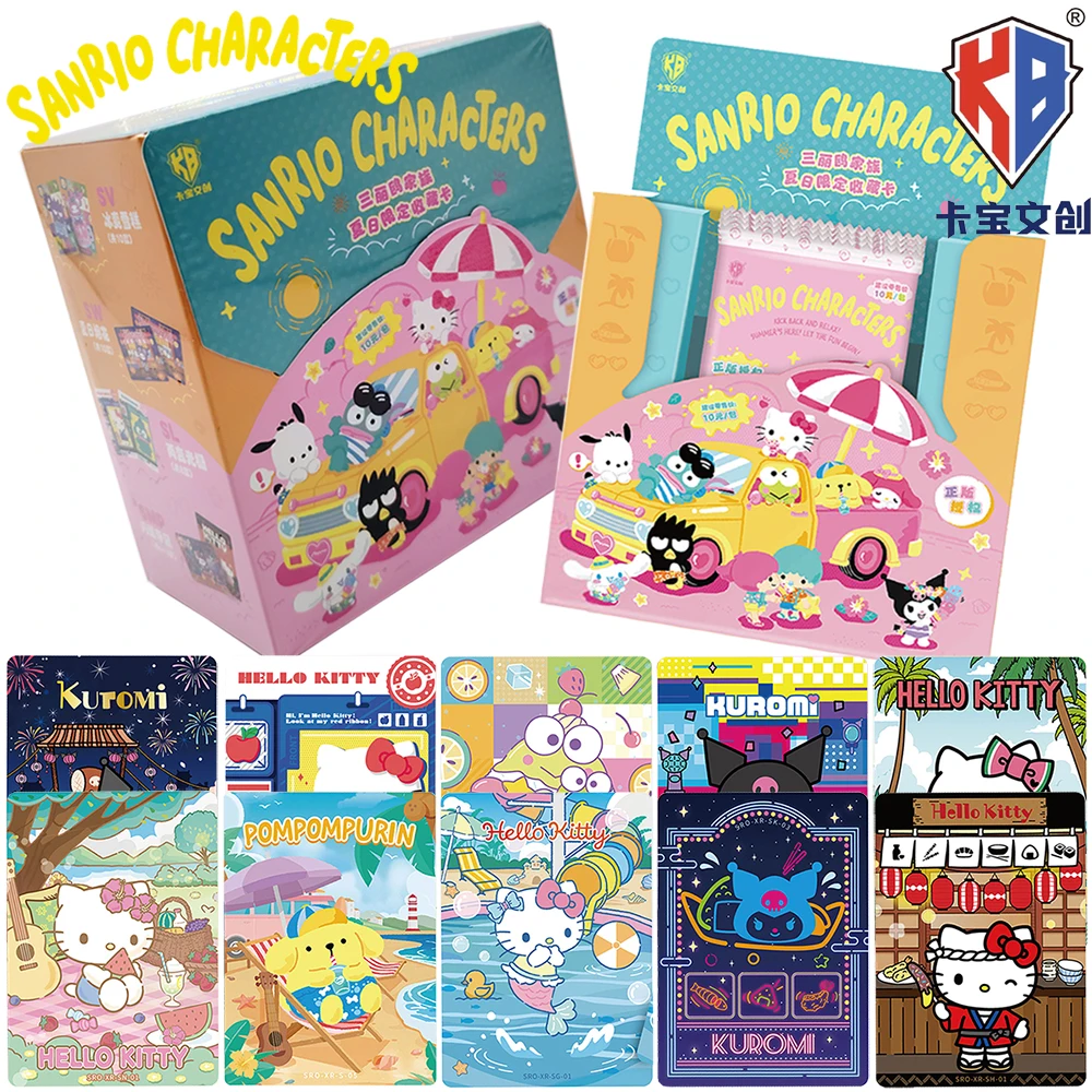 Фото Новые оригинальные японские коллекционные карточки Kabao Sanrio с милыми и уютными персонажами из мультфильмов, которые подарят радость и сюрпризы детям в праздники. №1