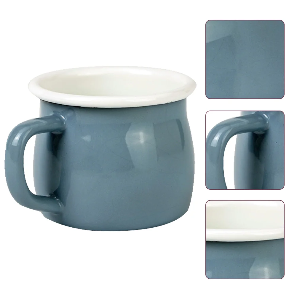 

Ceramic Cup Cups Tea Mugs Mug Coffee Metal Porcelain Teacup Enamel Outdoor Royal Elegant Drinking British Picnic Espresso Beer