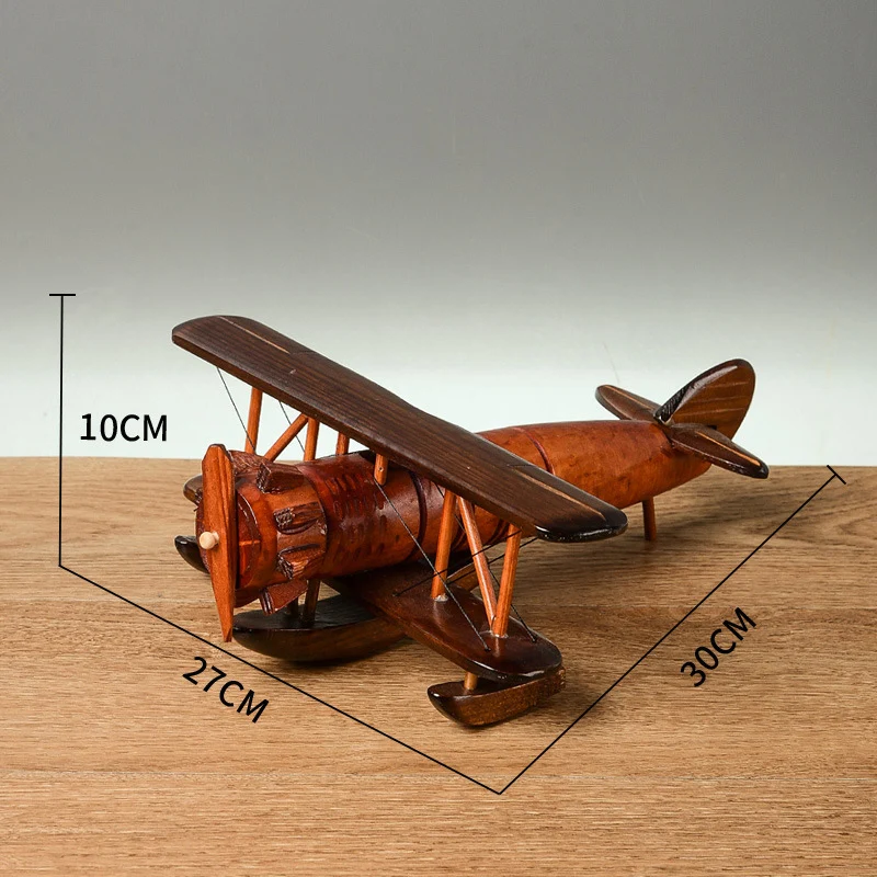 

Classical Wooden Plane Desk Decoration