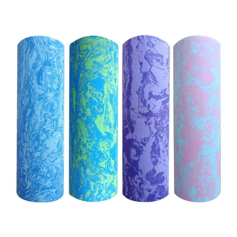 

30/45/60CM Iridescent Cloud Yoga Foam Roller Pilates Block High-density Floating Roller GYM Fitness Body Massage Roller