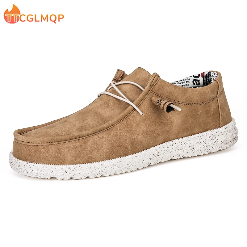 

2023 New Men Canvas Boat Shoes Outdoor Convertible Slip On Loafer Moccasins Fashion Casual Flat Non Slip Deck Shoes Big Size 48