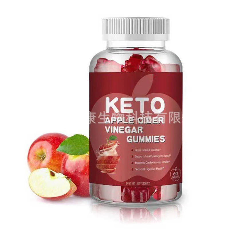 60 capsules  Apple Vinegar+Ketone Bear Soft Candy Supports Digestive System Health and Cardiovascular Health