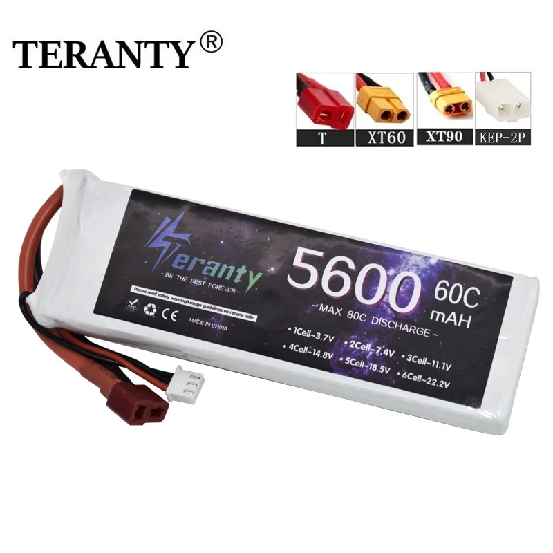 Литий-полимерный аккумулятор TERANTY 2S 7 4 В 5600 мАч литий-полимерный 60C для