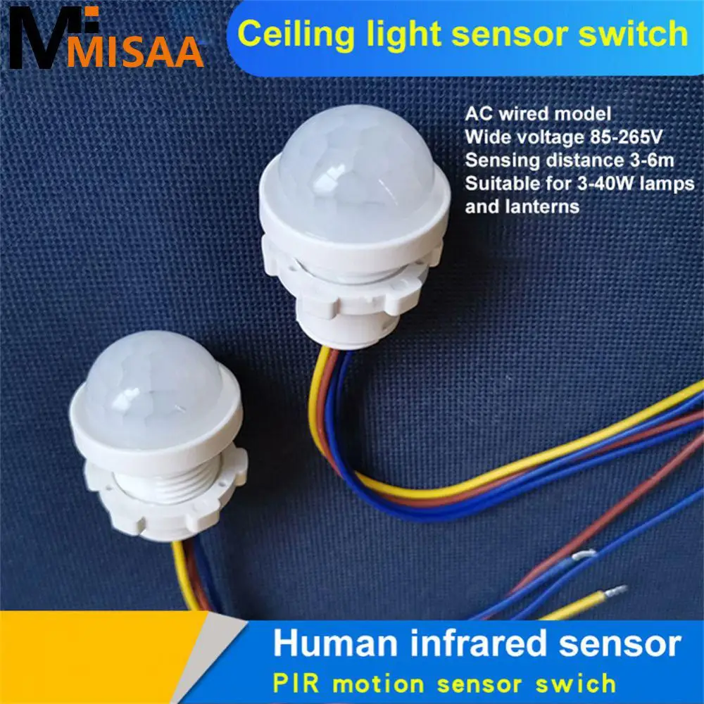 

Control Ceiling Light 2023 Automatic Sensor Light Switch Adjustable Voice Controlled Human Body Sensing Switch Human Body Sensor