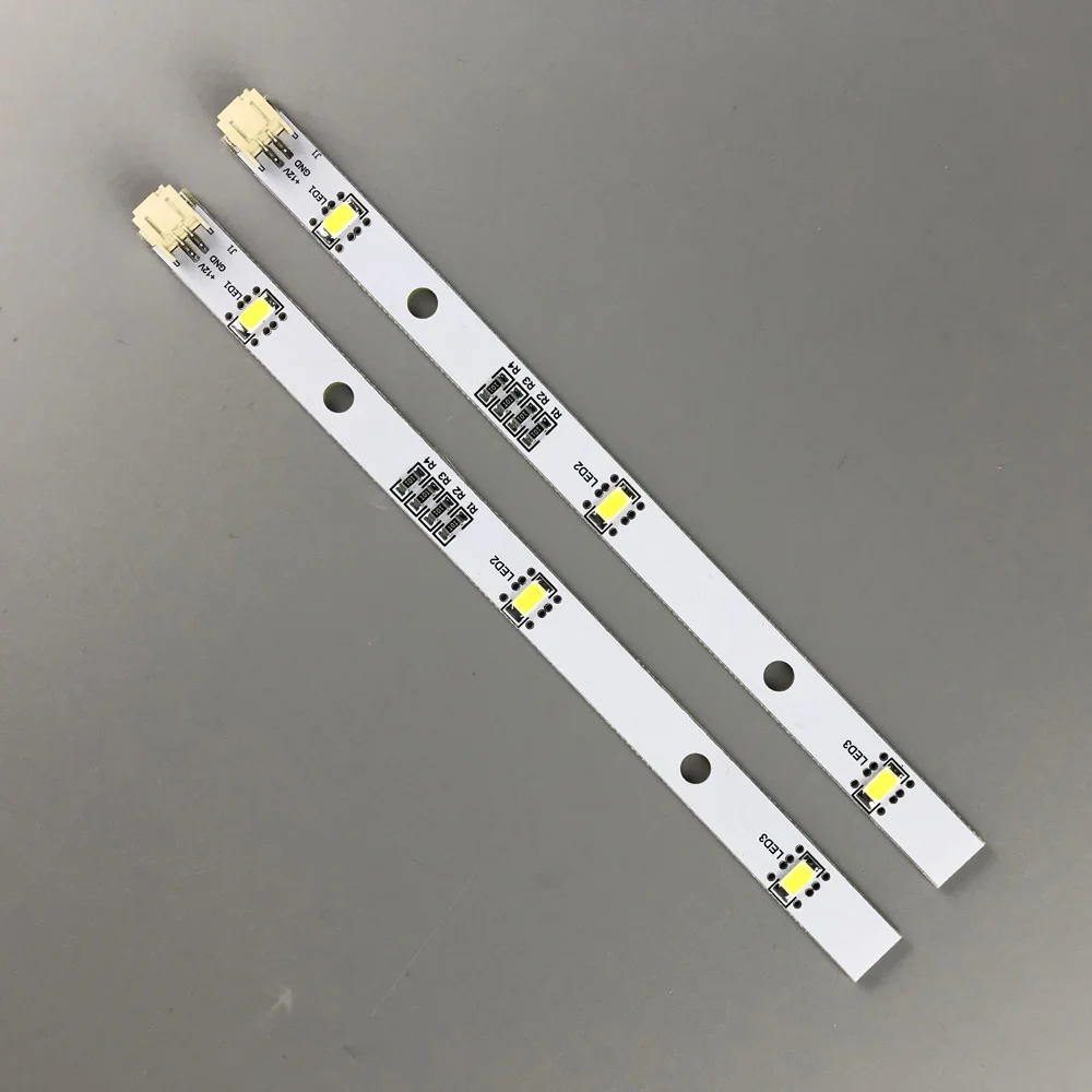 

2Pcs Freezer Light Bar LED Strip for RONGSHENG/ HISENSE Refrigerator LED Light E349766 MDDZ-162A 1629348 DC12V 2W