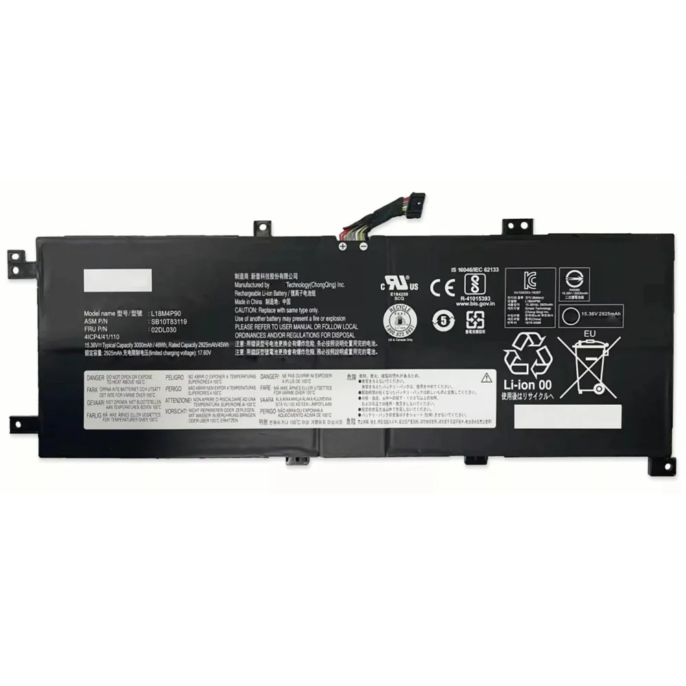 L18D4P90 15 36 В 2995 мАч 46 Втч аккумулятор для ноутбука Lenovo L18M4P90 02DL030 01DL031 SB10T83119 5B10W13934 ThinkPad