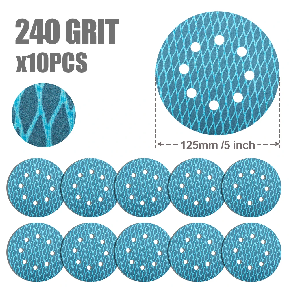 

CMCP Шлифовальные диски для орбитальной машины 10 шт. 5 дюймов 60-400 grit